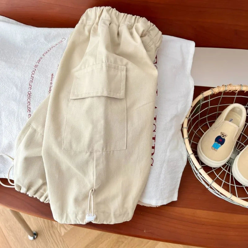Spring Boys' Cargo Pants - Loose Fit Trousers