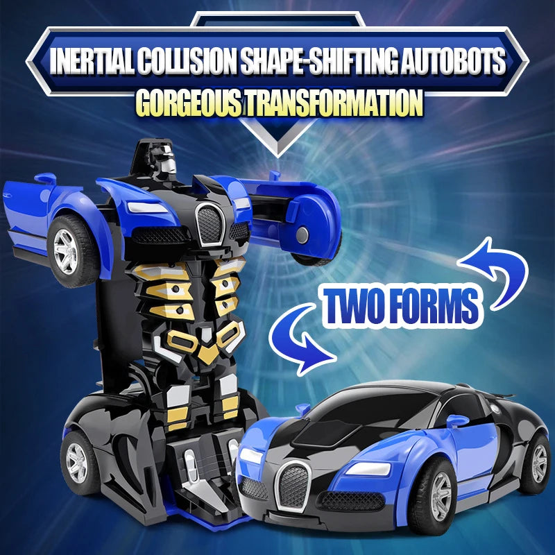 Transforming Car Robot Race Toy for Boys