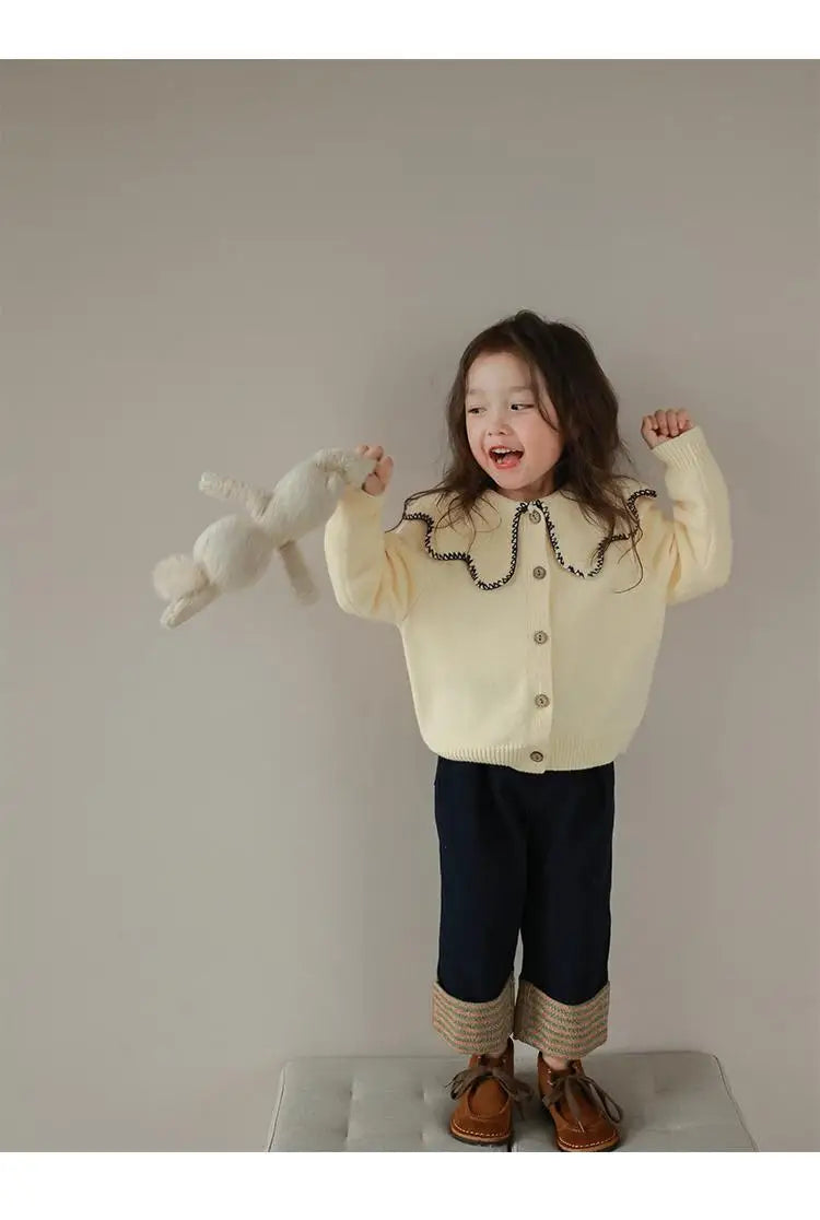 Autumn/Winter KPOP Harajuku Girls' Loose Knit Cardigan Sweater