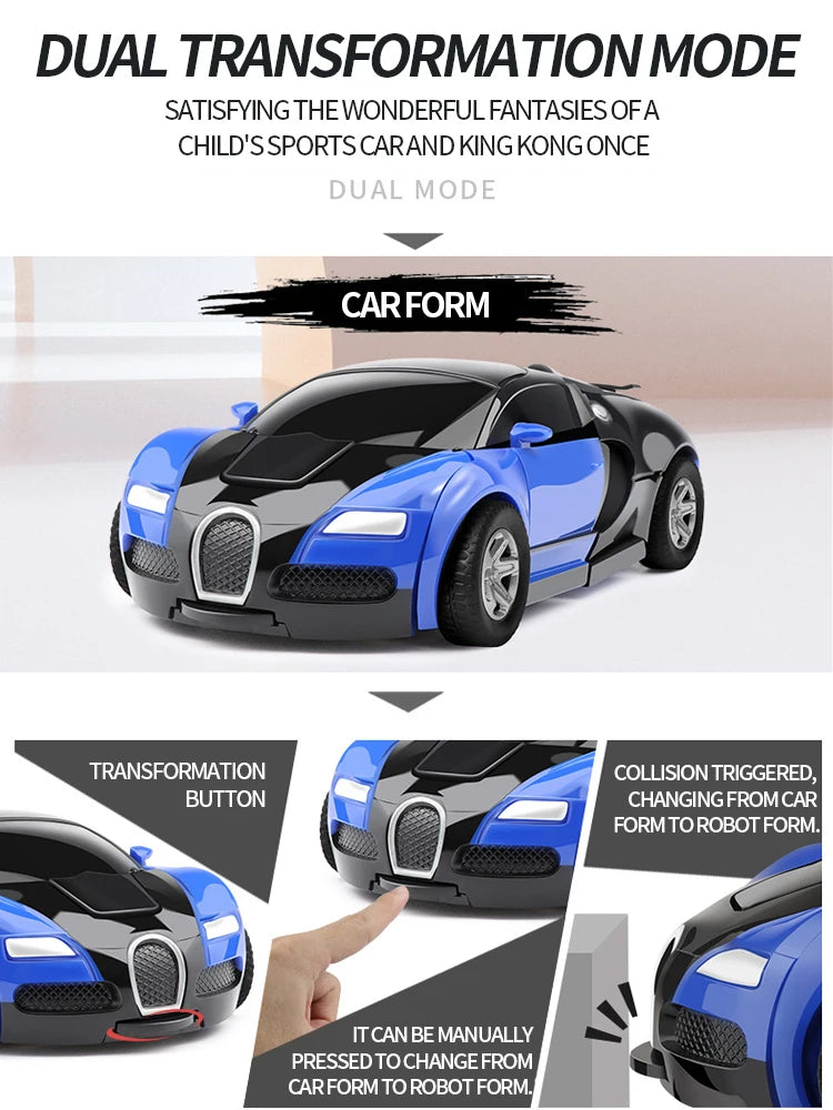 Transforming Car Robot Race Toy for Boys