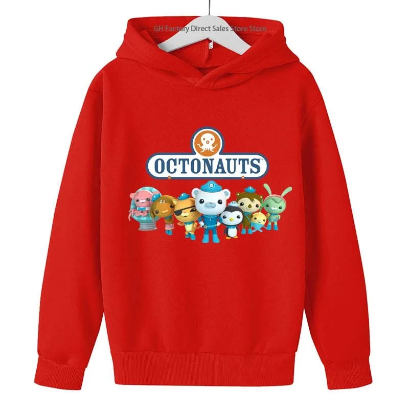 Cute Cartoon Print Hooded Sweatshirts for Kids (2-13 Years)