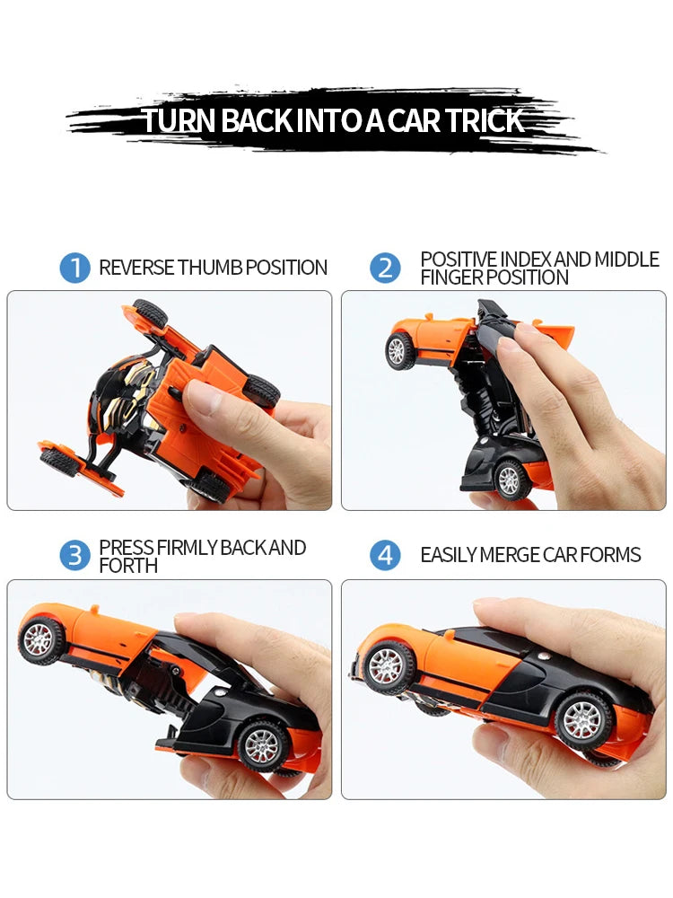 Transforming Car Robot Race Toy for Boys