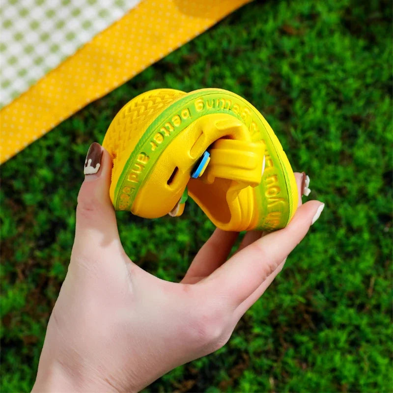 Summer Kids' Sandals: Cartoon DIY Design Anti-Skid Shoes