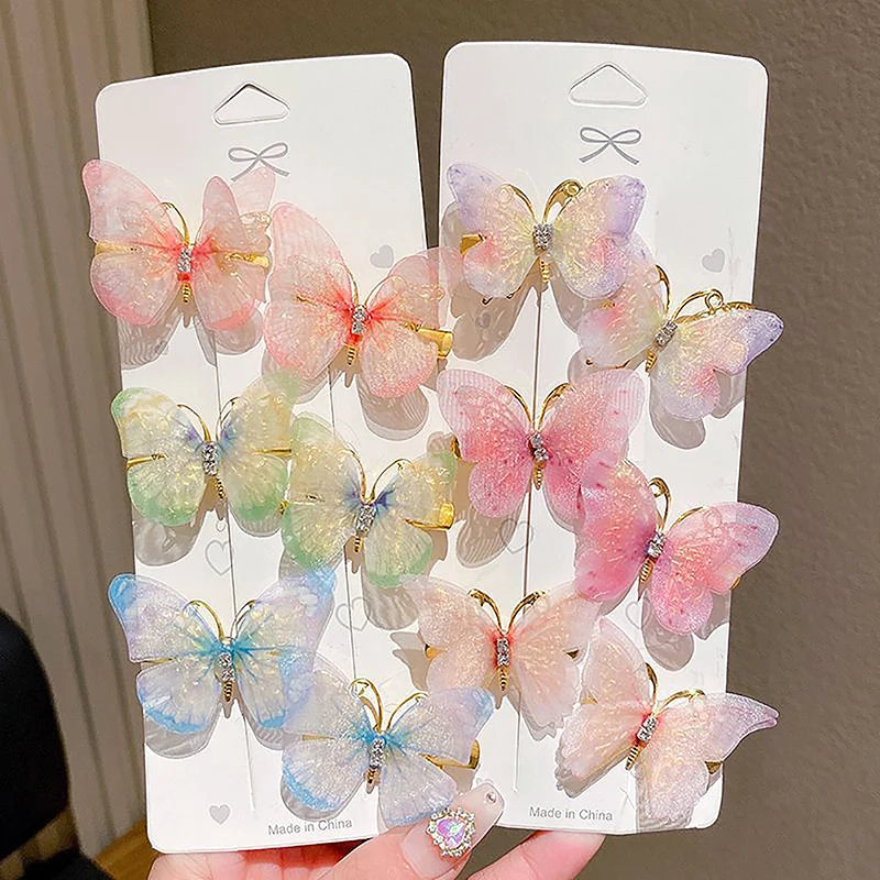 1PC Colorful Butterfly Hairpin - Sweet Barrettes for Girls & Women