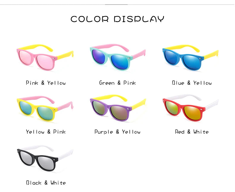 Classic Kids UV400 Silicone Sunglasses for Boys & Girls