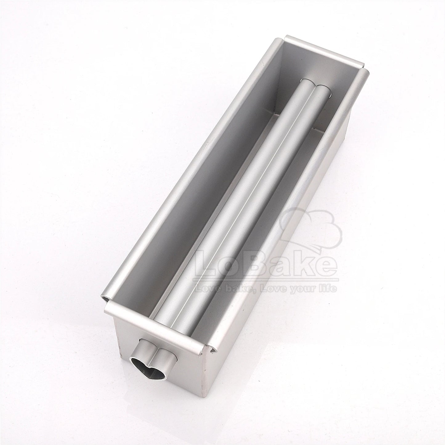 Aluminium Rectangle Toast Bread Mold – 100g/250g with Heart Stick & Mousse Cake Tin