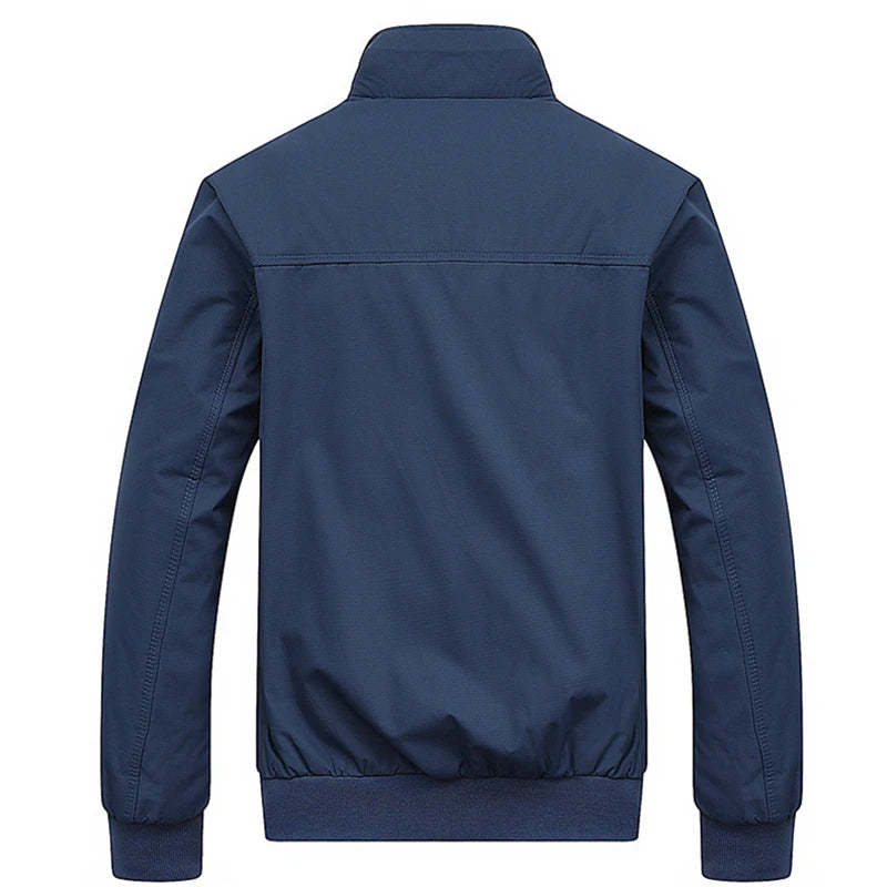 Fashion Autumn Jackets Men Casual Solid Color Bomber Jacket Men