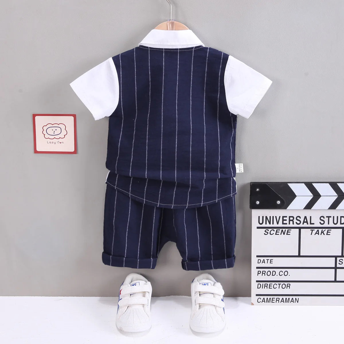 Baby Boys Formal Set – Shirt + Shorts for Summer.