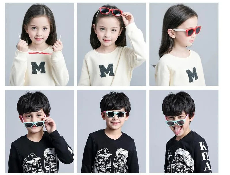 Classic Kids UV400 Silicone Sunglasses for Boys & Girls