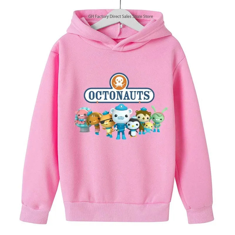Cute Cartoon Print Hooded Sweatshirts for Kids (2-13 Years)