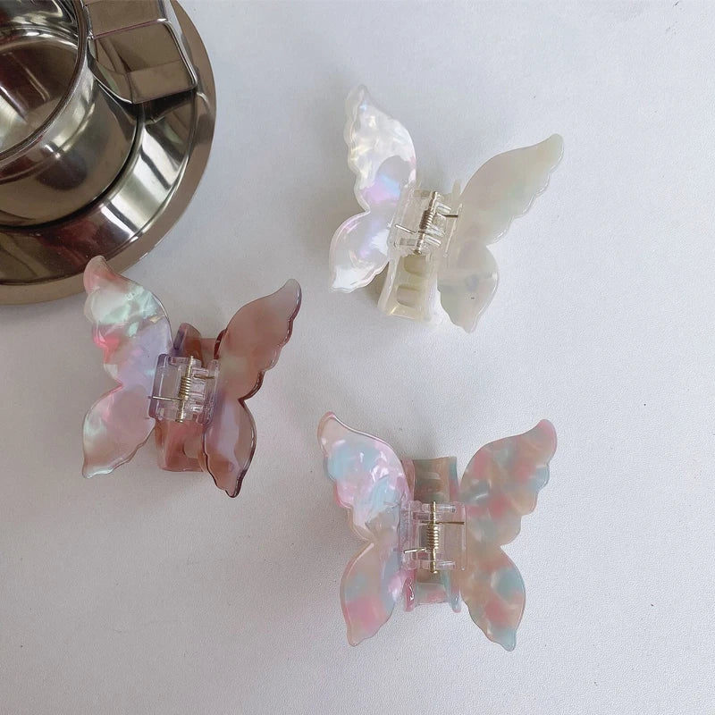 French Fashion Butterfly Hair Claw - Stylish Clip for Women & Girls