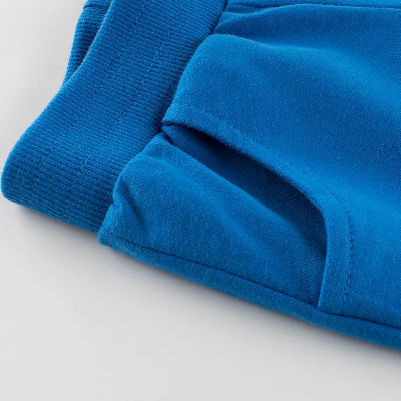 Children's Summer Cotton Shorts – Solid Elastic Waist Beach Shorts for Boys and Girls (Up to 9Y)