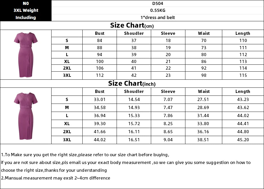 Summer Women's V-Neck Ruched Pencil Dress – Slim Fit, Short Sleeve, Plus Size Elegant Casual Dress