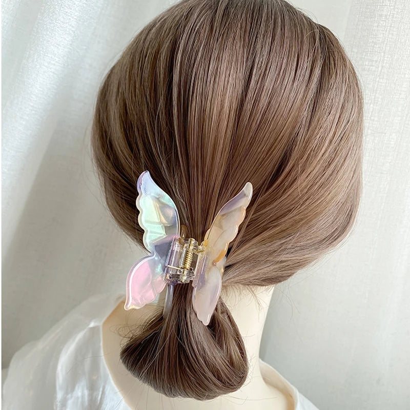 French Fashion Butterfly Hair Claw - Stylish Clip for Women & Girls