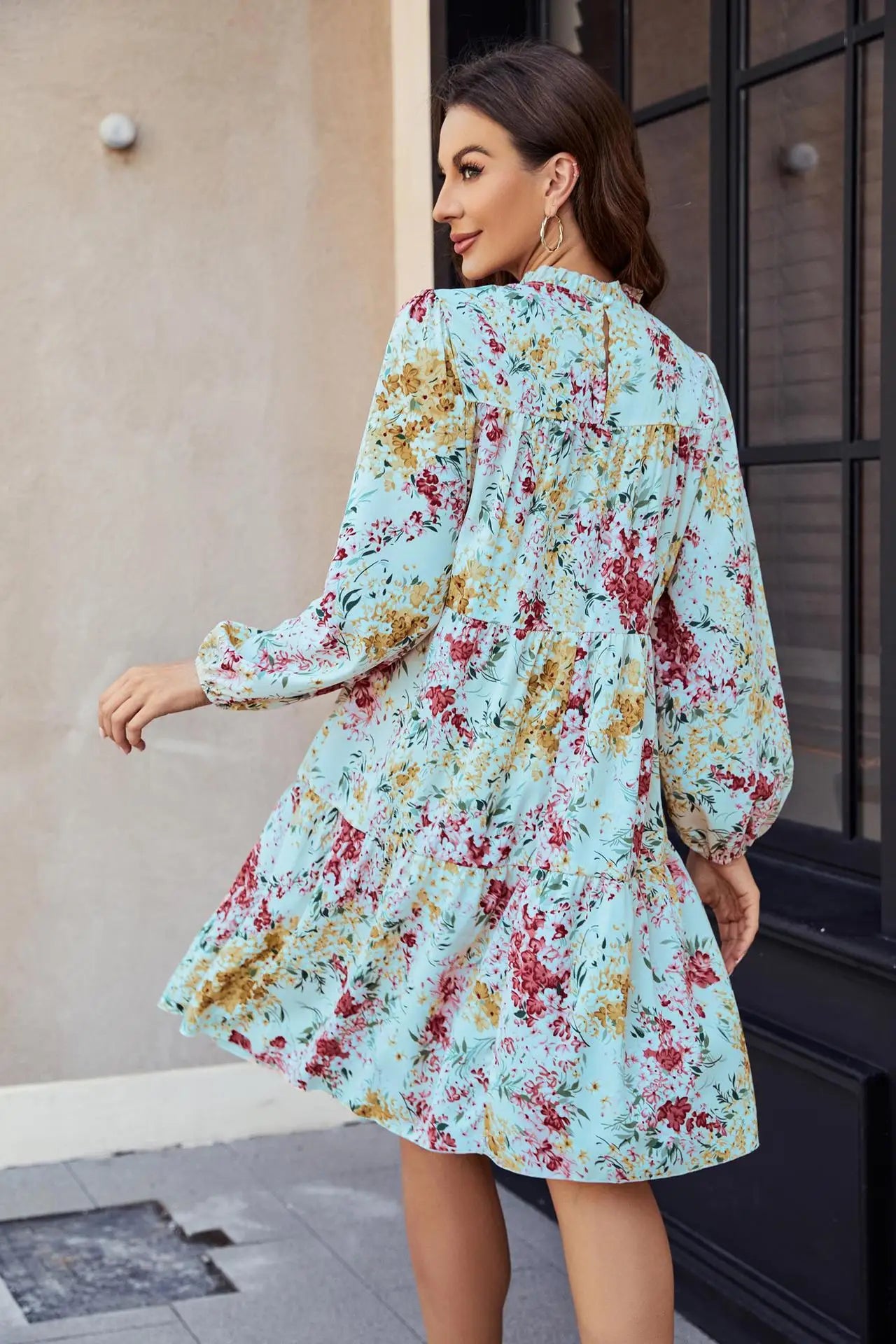 European & American Fashion - Summer/Autumn Loose Waist Cake Skirt Dress