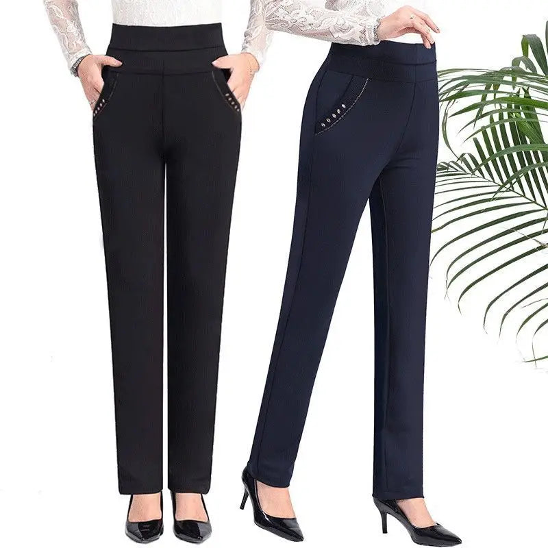 Office Lady High Waist Pencil Pants – Korean Spring/Autumn Slim Fit Casual Trousers