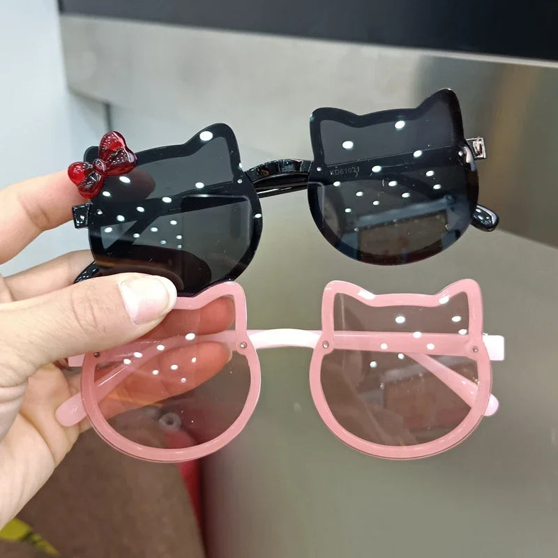 Cute Kitty Sunglasses for Kids - UV400 Protection for Summer Fun