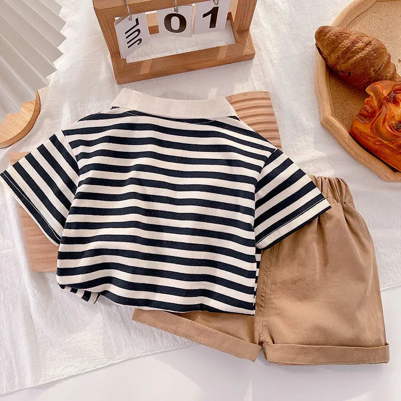 Kids' Clothing Set – Baby Tee Shirt + Pants/Shorts for 1-4 Years.