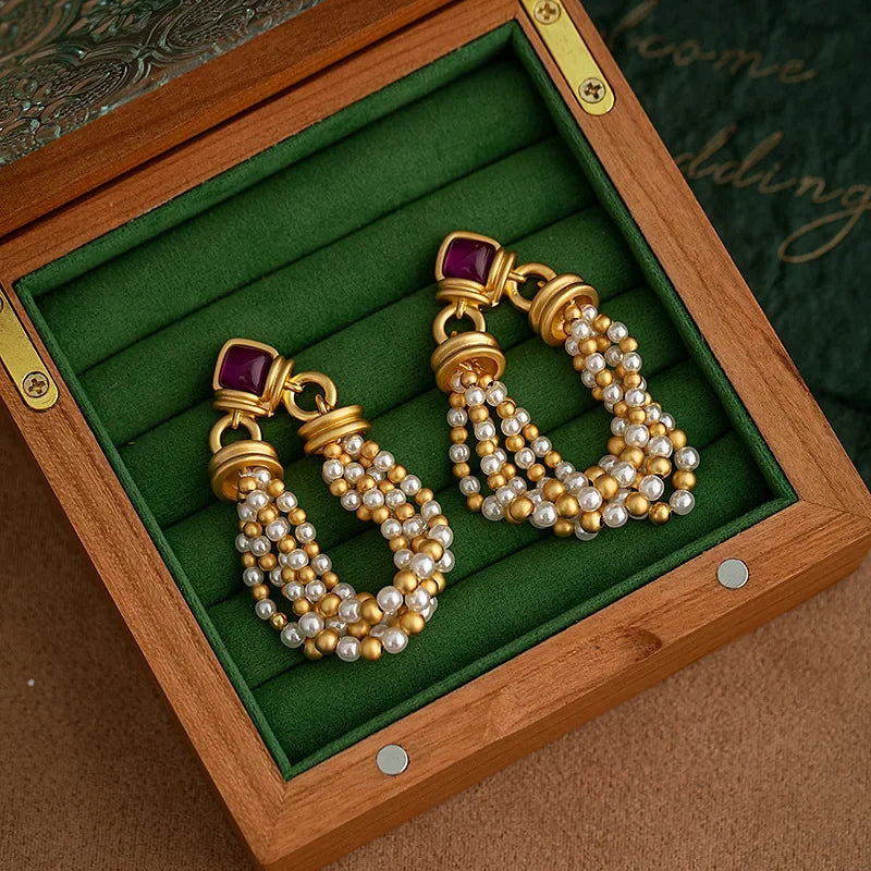 Luxury Tassel Earrings for Women – Elegant Party Jewelry