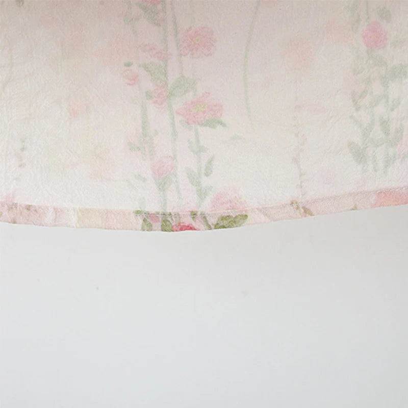 Summer Tulip Cheongsam: Cute Chinese Style Baby Dress with Embroidered Flying Sleeves