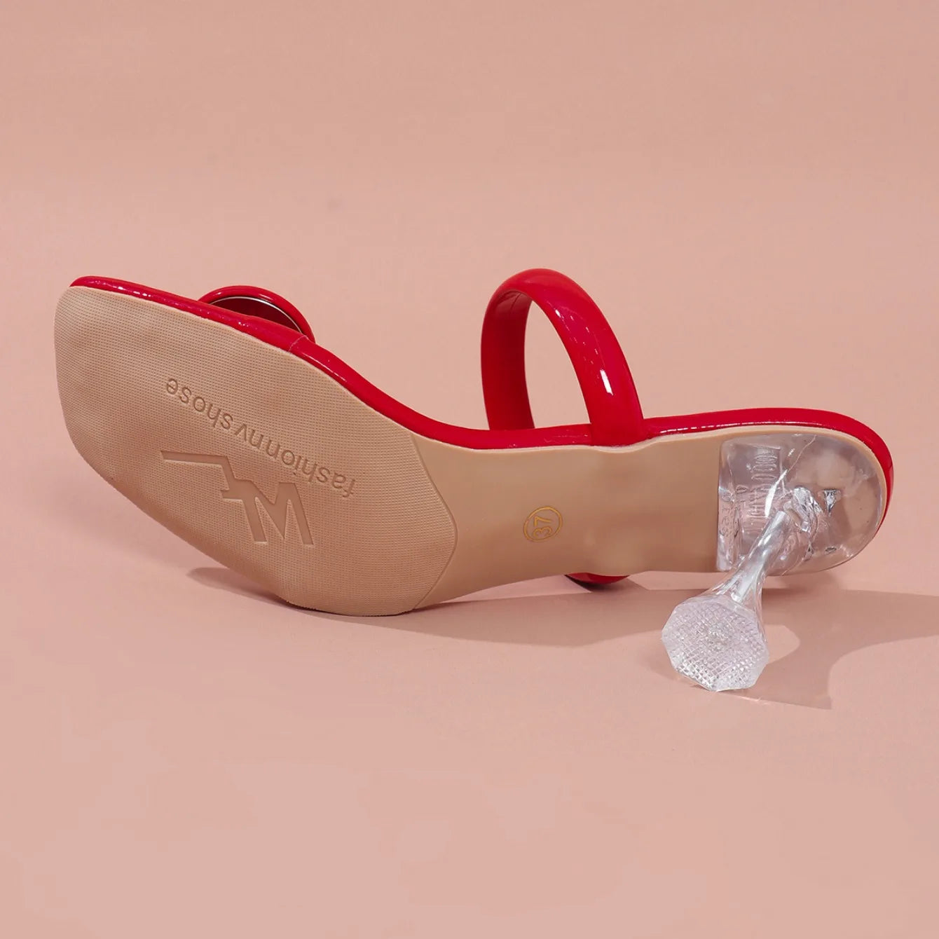 Narrow Band Platform Sandals - Women’s High Heels with Ankle Strap, Party Shoes
