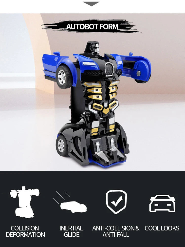 Transforming Car Robot Race Toy for Boys