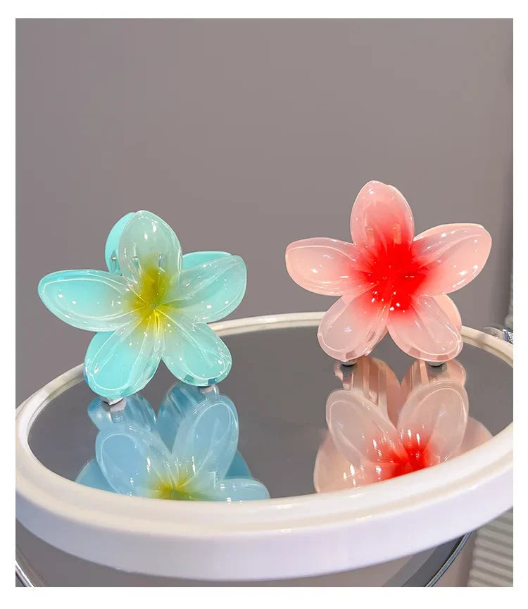 Bohemian Beach Lily Flower Hair Claw Clip