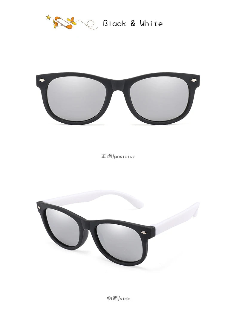 Classic Kids UV400 Silicone Sunglasses for Boys & Girls