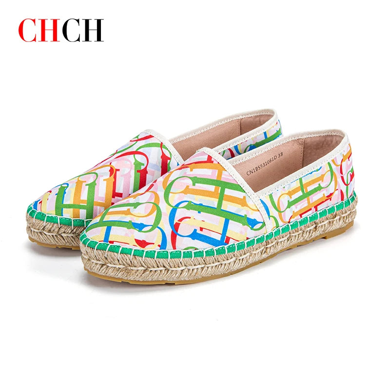 Women's Fisherman Mesh Loafers - Breathable Plaid Woven Casual Straw Shoes