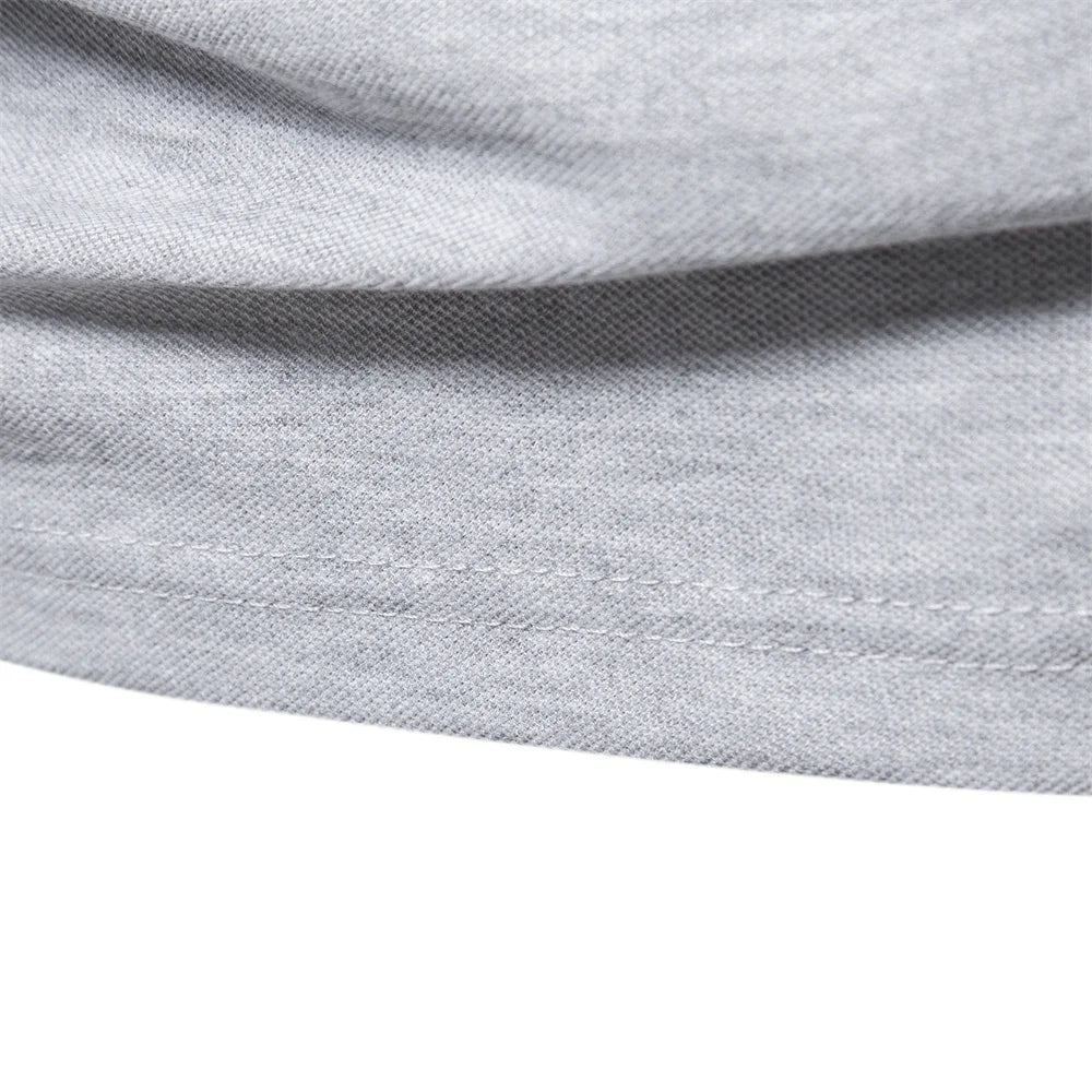 Men's Polo Shirts Solid Color Long Sleeve Polo Shirts for Men