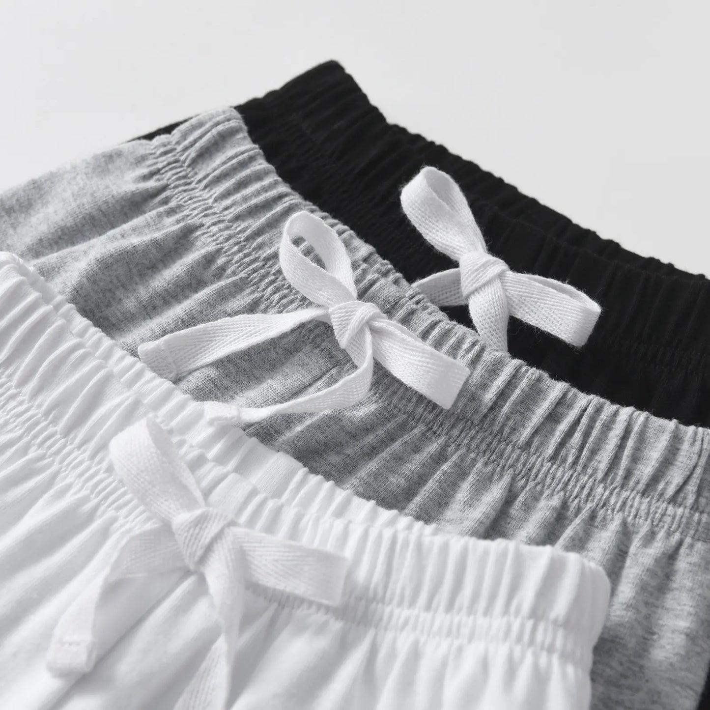 3 Packs Children Boys Summer New Cotton Solid Color Beach Shorts Toddlers Kids Baby Boys 1 2 3 Years Casual Clothes