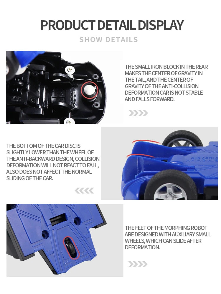 Transforming Car Robot Race Toy for Boys
