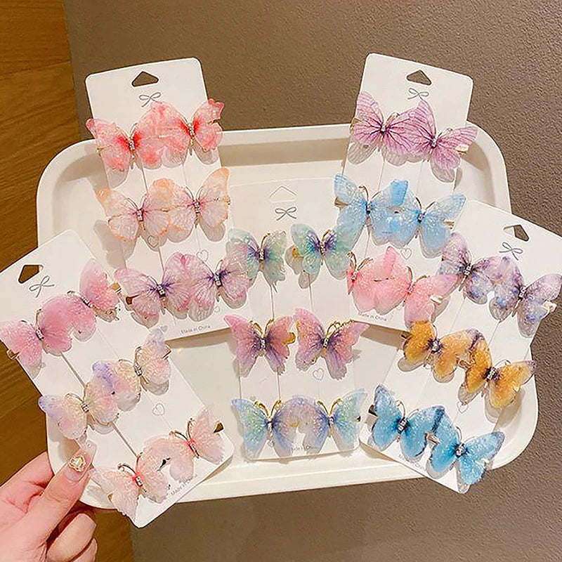 1PC Colorful Butterfly Hairpin - Sweet Barrettes for Girls & Women