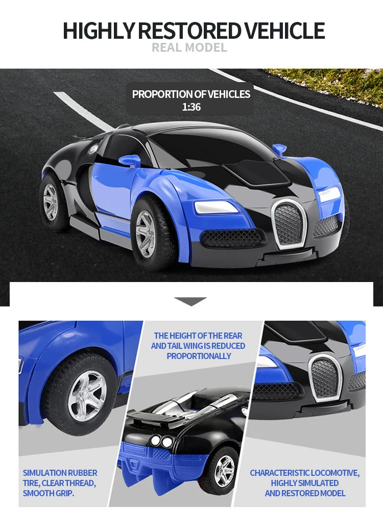 Transforming Car Robot Race Toy for Boys