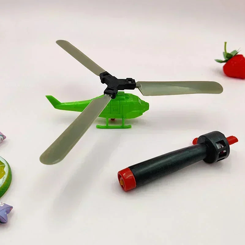 Handle Pull Line Helicopter – Outdoor Aviation Toy for Kids, Drawstring Plane, Children's Day Gift