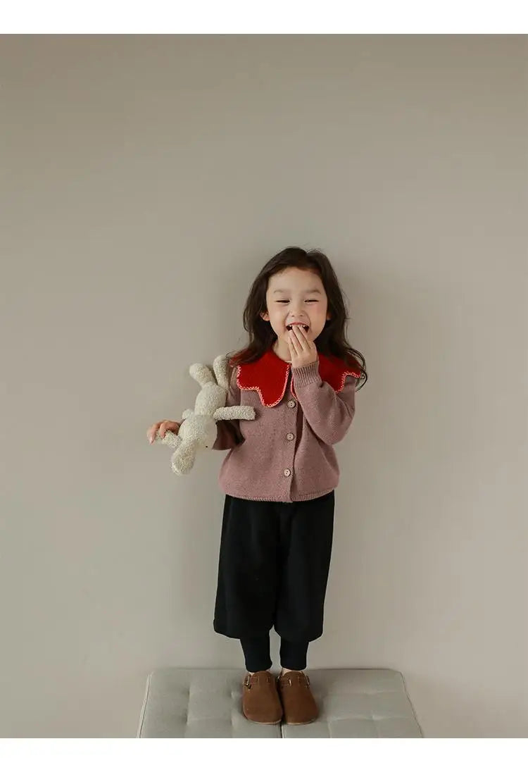 Autumn/Winter KPOP Harajuku Girls' Loose Knit Cardigan Sweater