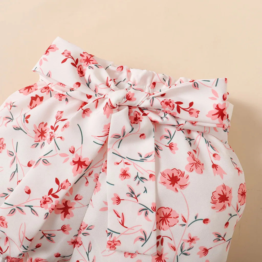 3-Piece Baby Girl Outfit: Rabbit Bodysuit, Shorts & Headband