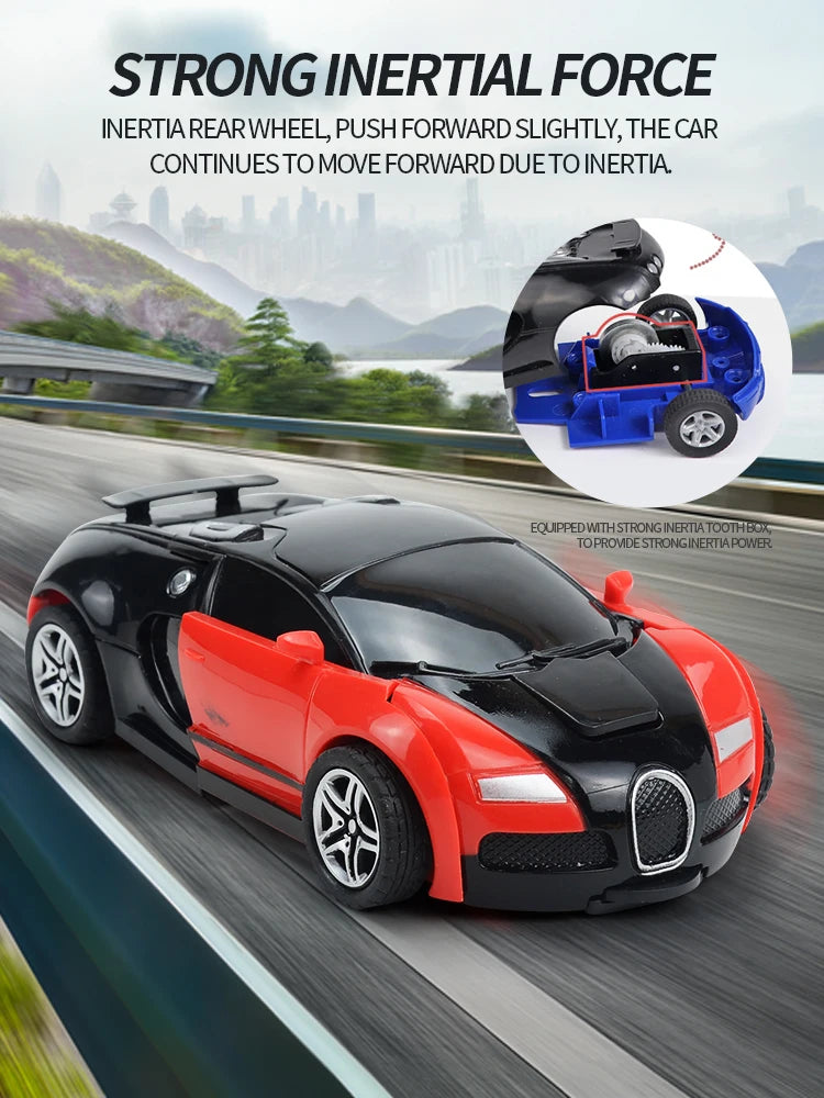 Transforming Car Robot Race Toy for Boys