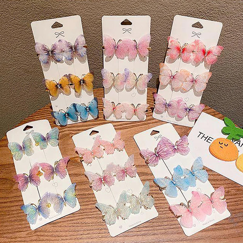 1PC Colorful Butterfly Hairpin - Sweet Barrettes for Girls & Women