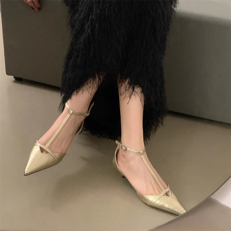 Women's Gold & Silver Patent Leather Platform Sneakers