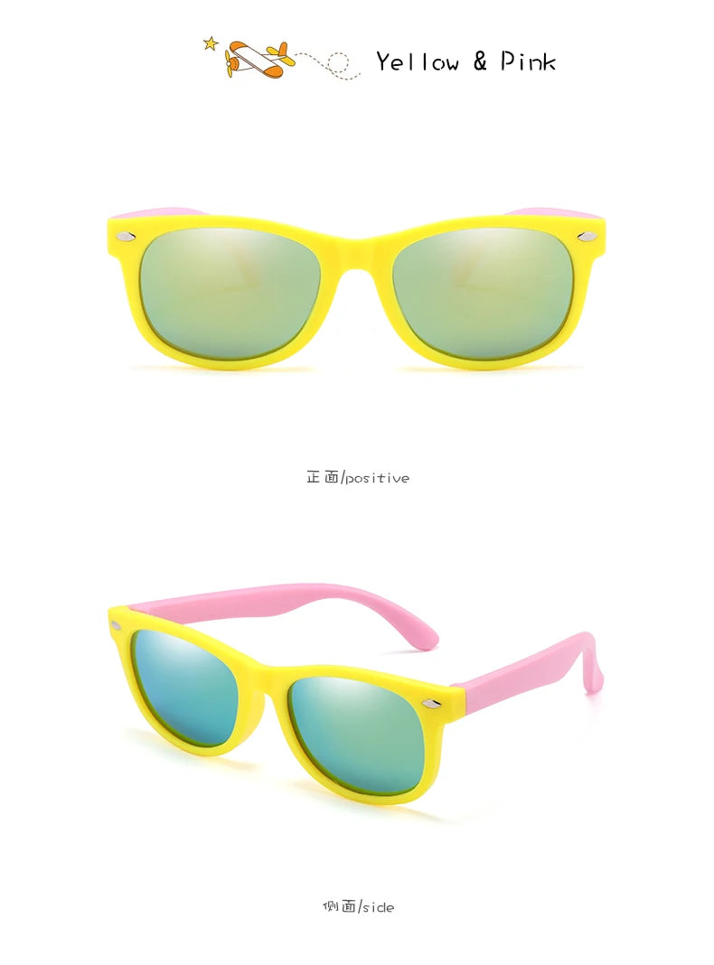 Classic Kids UV400 Silicone Sunglasses for Boys & Girls