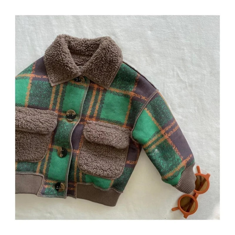 Boys' Winter Overcoat – Cotton Windbreaker Jacket for Teens