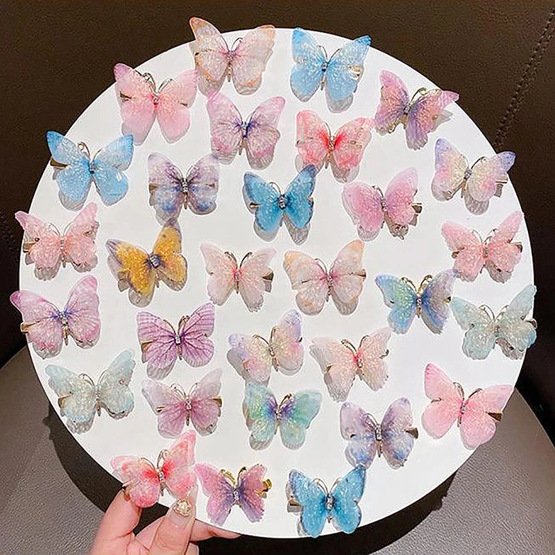 1PC Colorful Butterfly Hairpin - Sweet Barrettes for Girls & Women