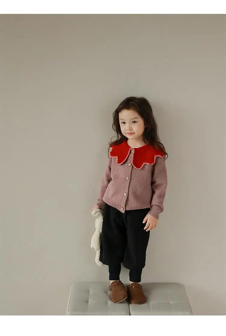 Autumn/Winter KPOP Harajuku Girls' Loose Knit Cardigan Sweater