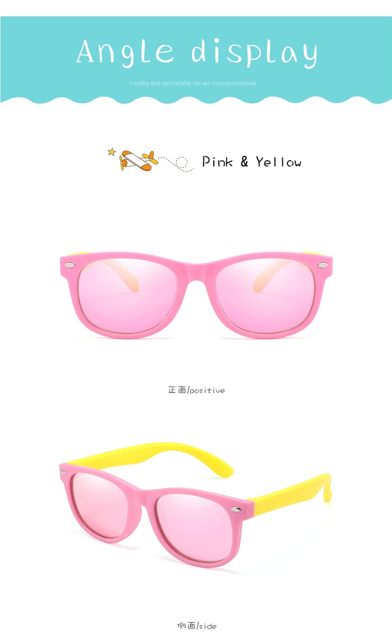 Classic Kids UV400 Silicone Sunglasses for Boys & Girls