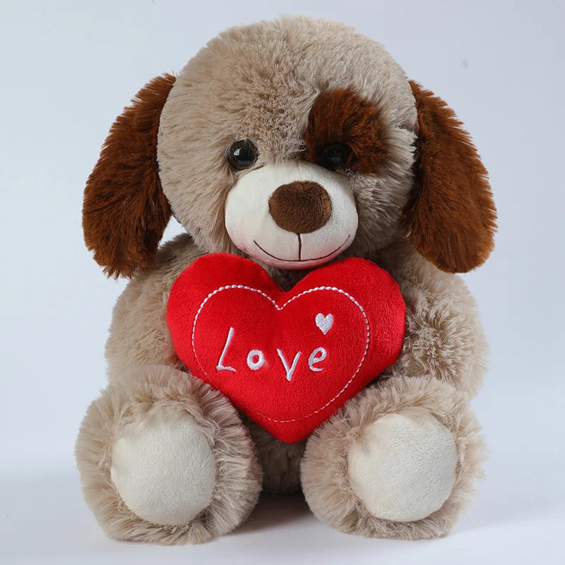 25cm Valentine's Day Heart Teddy Bear – Cute Plush Toy for Lovers, Birthday Gifts, or Home Decor.