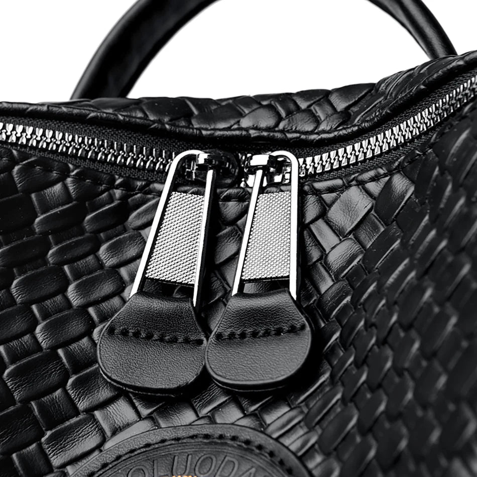 Luxury Leather Women's Backpack - Large Capacity Shoulder Bag