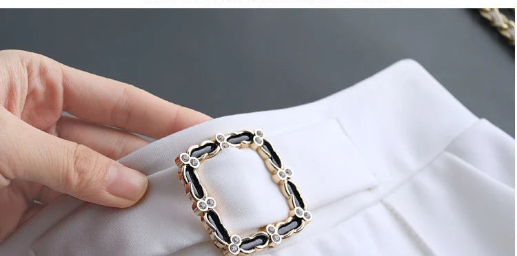 Khaki High-Waist Ice Silk Wide-Leg Trousers - Summer Design, Elegant Elastic Waist Baggy Pants for Women