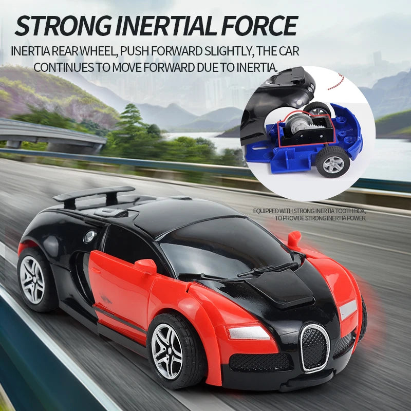 Transforming Car Robot Race Toy for Boys