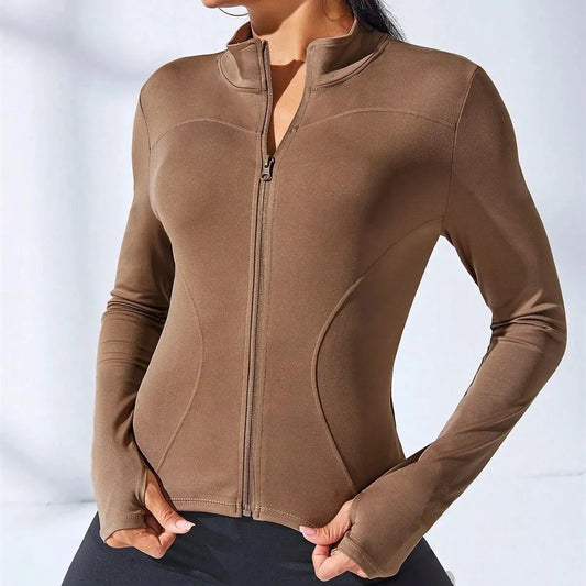 New Yoga Coat Short Sports Jacket WOMEN'S Fitness Clothes